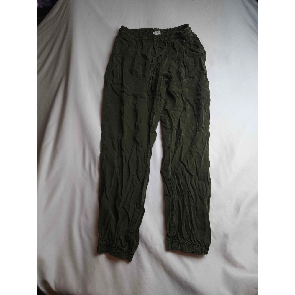 Victorias Secret PINK Olive Green Jogger Pants Small Drawstring Waist Womens